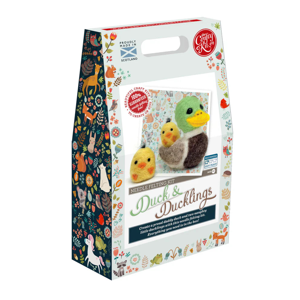 Duck & Ducklings Needle Felting Craft  Kit