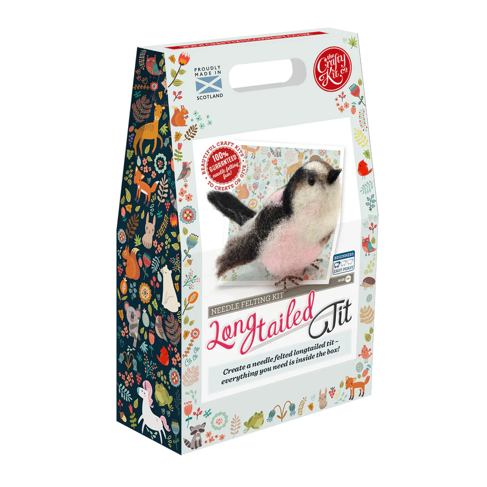 British Birds Long Tailed Tit Needle Felting Craft  Kit