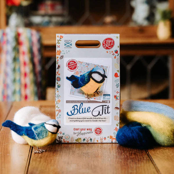 British Birds Blue Tit Needle Felting Craft  Kit