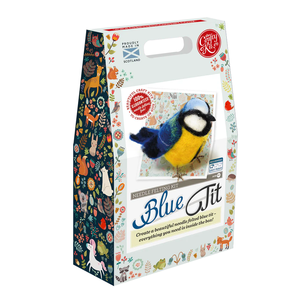 British Birds Blue Tit Needle Felting Craft  Kit