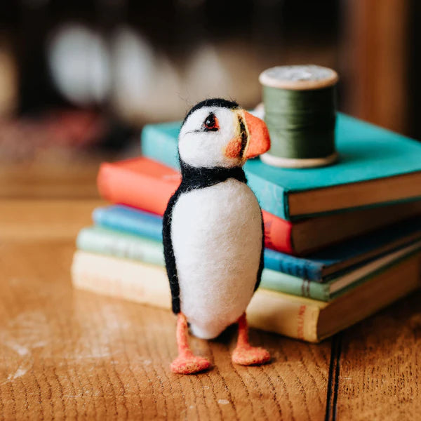 needle felted atlantic puffin