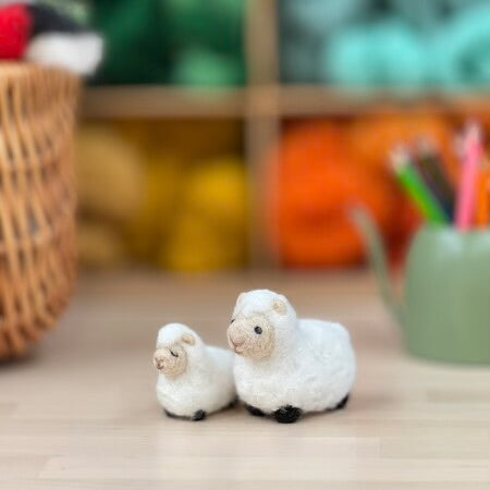 Sheep Family Needle Felting Craft  Kit