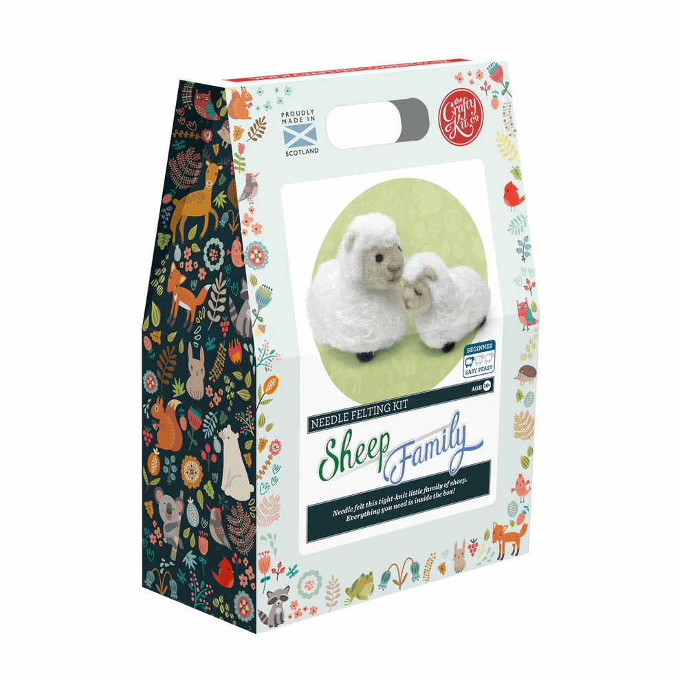 Sheep Family Needle Felting Craft  Kit