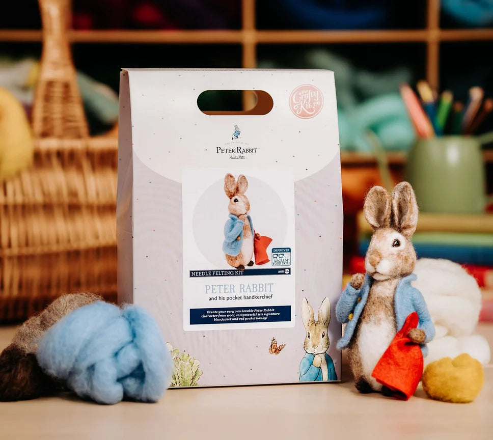 Beatrix Potter-Peter Rabbit and his Pocket Handkerchief Needle Felting Craft  Kit