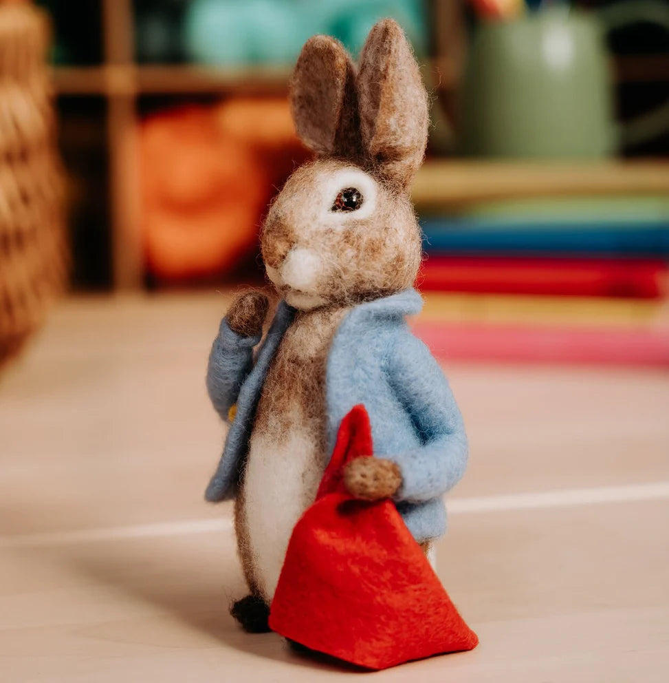 Beatrix Potter-Peter Rabbit and his Pocket Handkerchief Needle Felting Craft  Kit