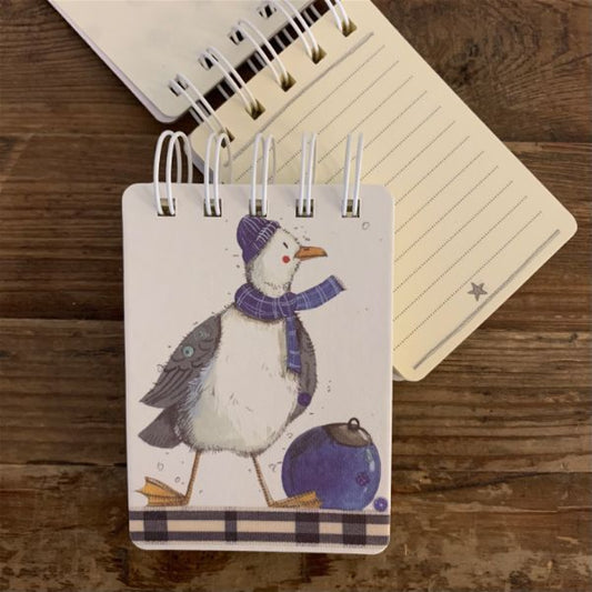 Old Buoy Seagull Spiral Notepad