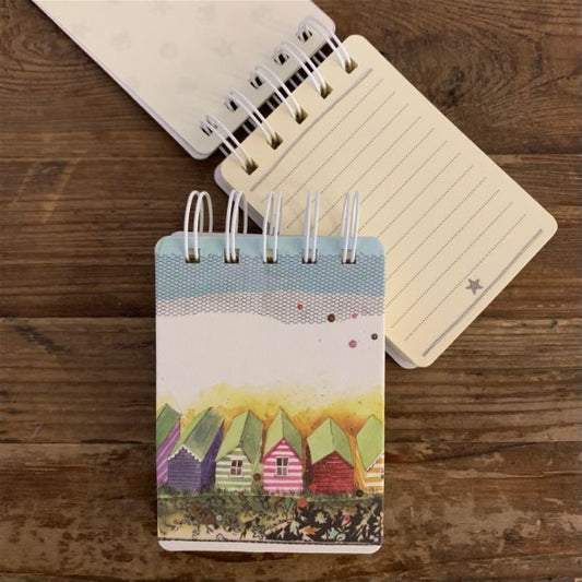 Beach Huts Spiral Notepad