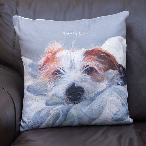 Scruffy Love Cushion