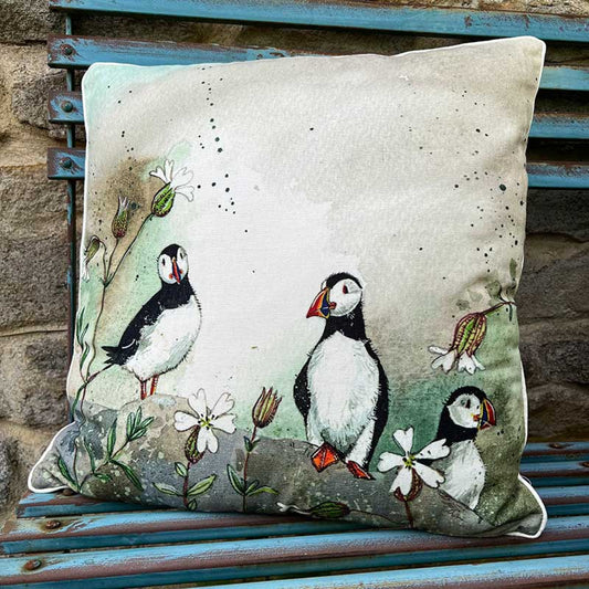 Puffins Cushion