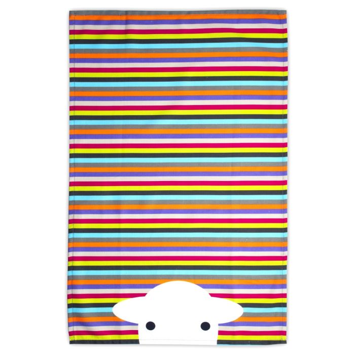 Peep Tea Stripe Tea Towel