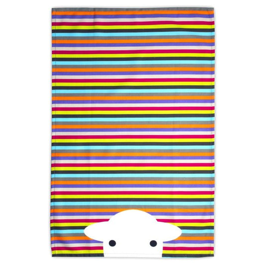 Peep Tea Stripe Tea Towel