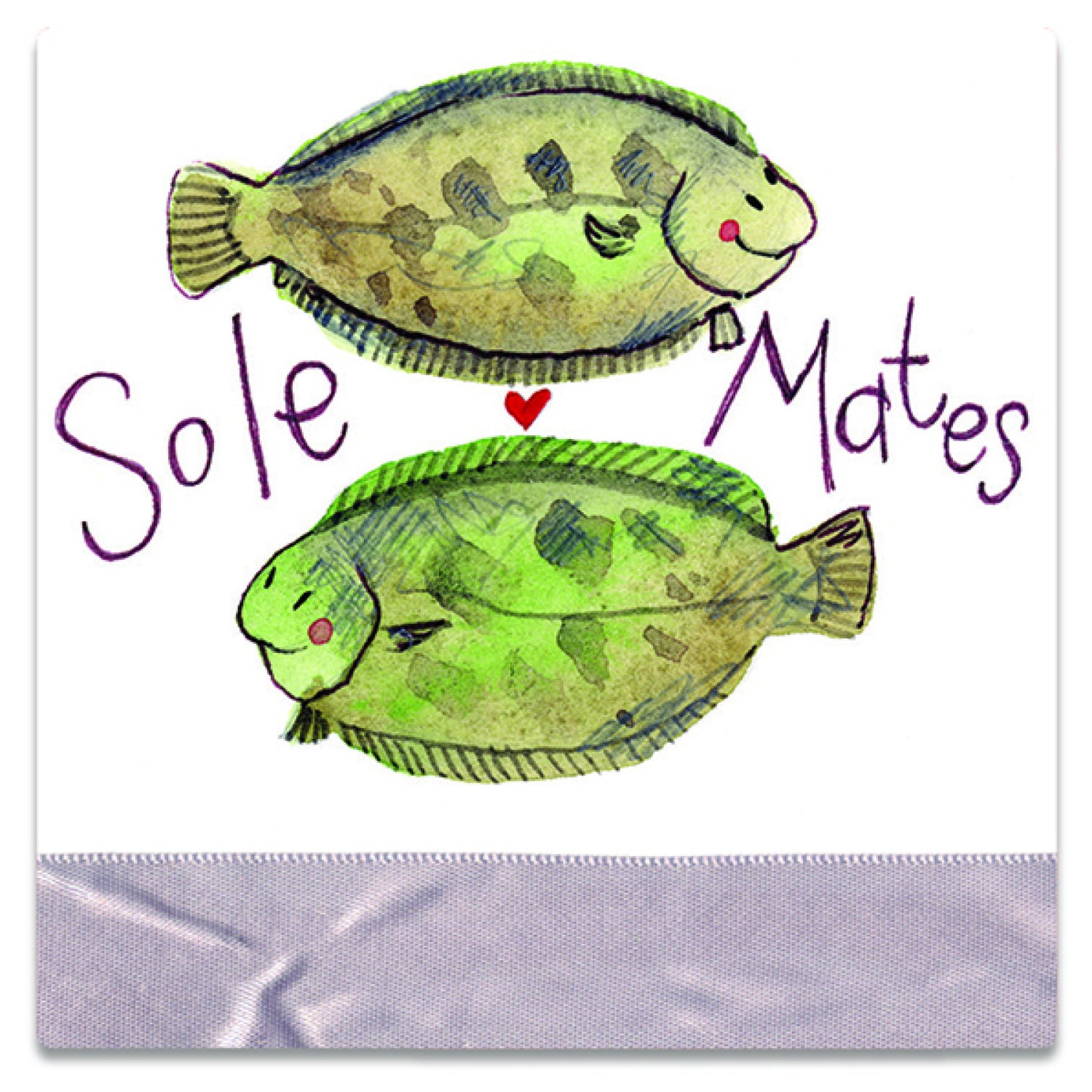 Sole Mates Fish Coaster