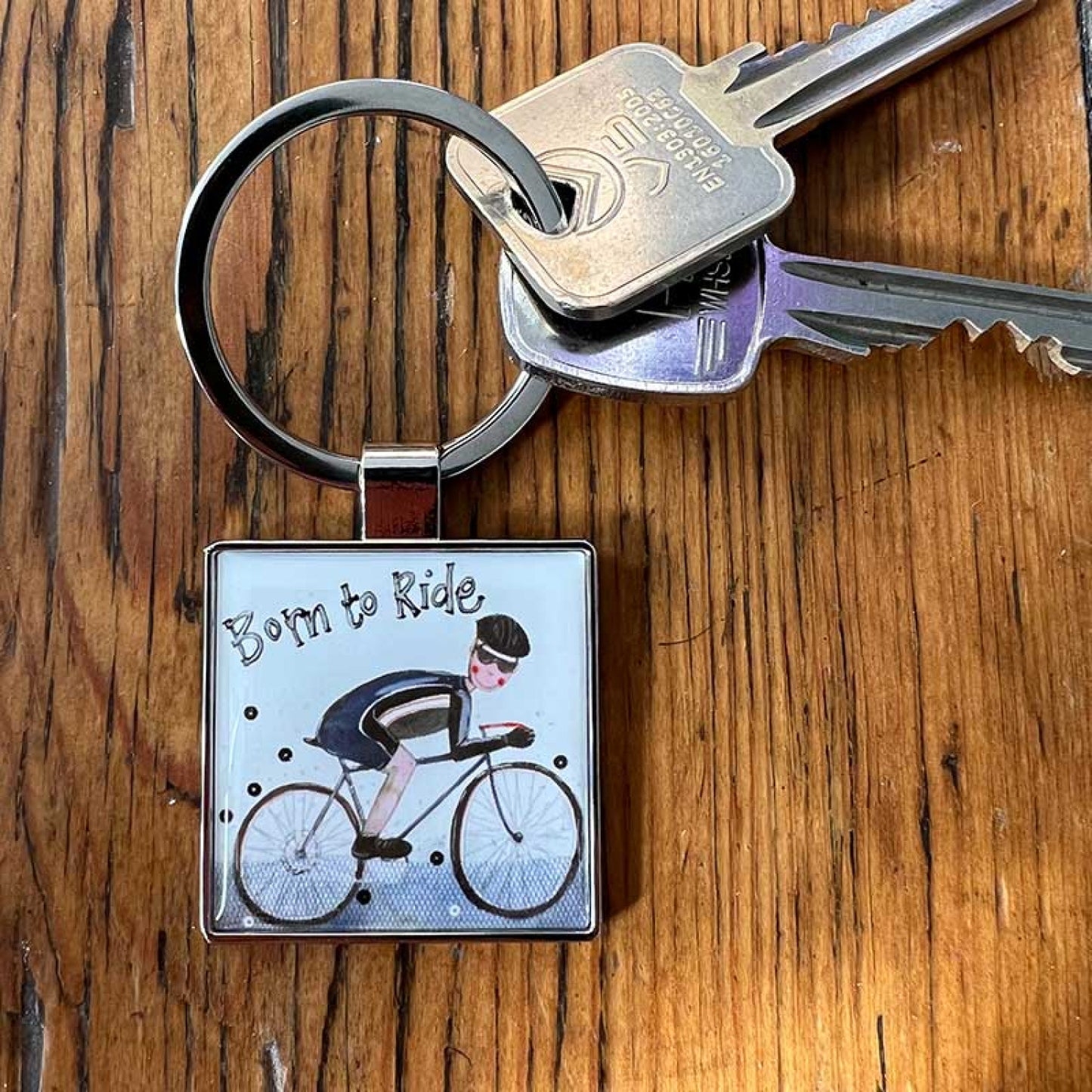 Born to Ride Keyring