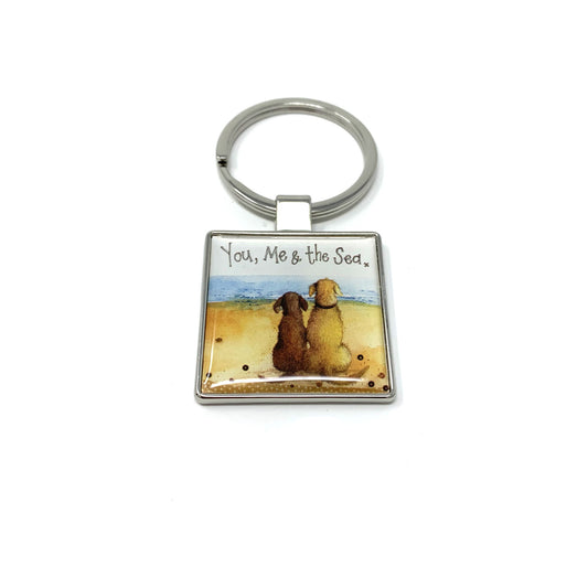 You, me & the sea keyring