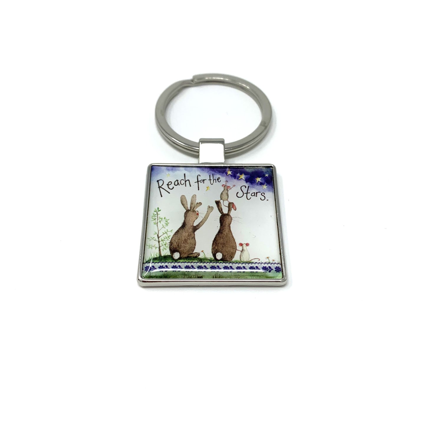 Reach for the stars keyring