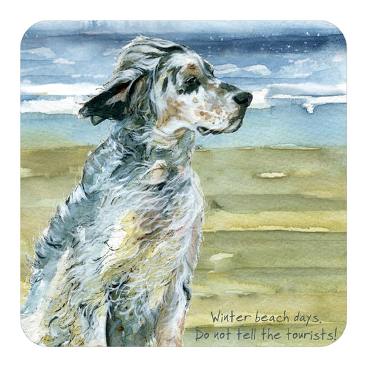 English Setter Dog Coaster