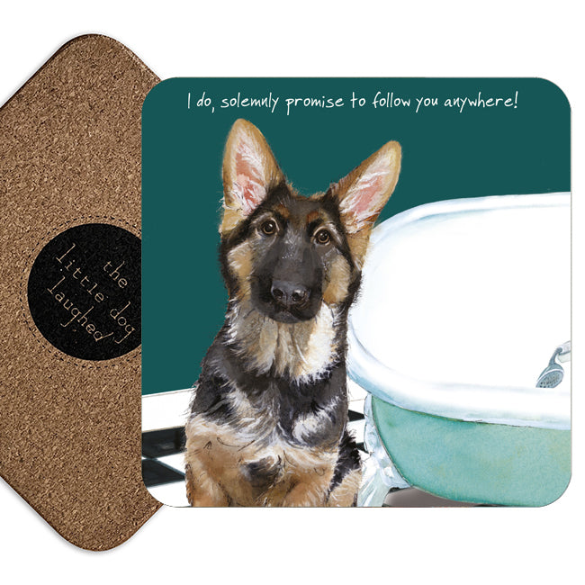 German Shepherd Coaster | The Little Dog Laughed