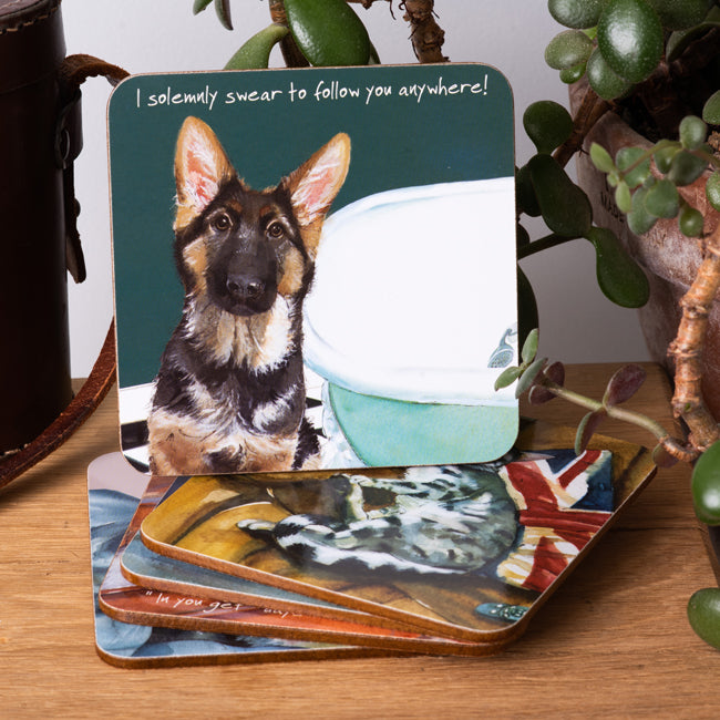 German Shepherd Coaster | The Little Dog Laughed