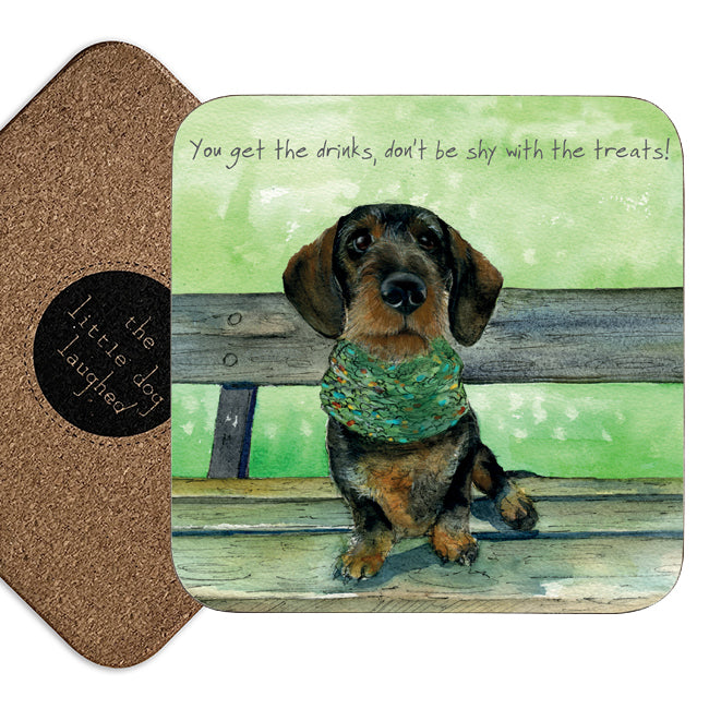 Wirehair Dachshund Coaster | Little Dog Laughed