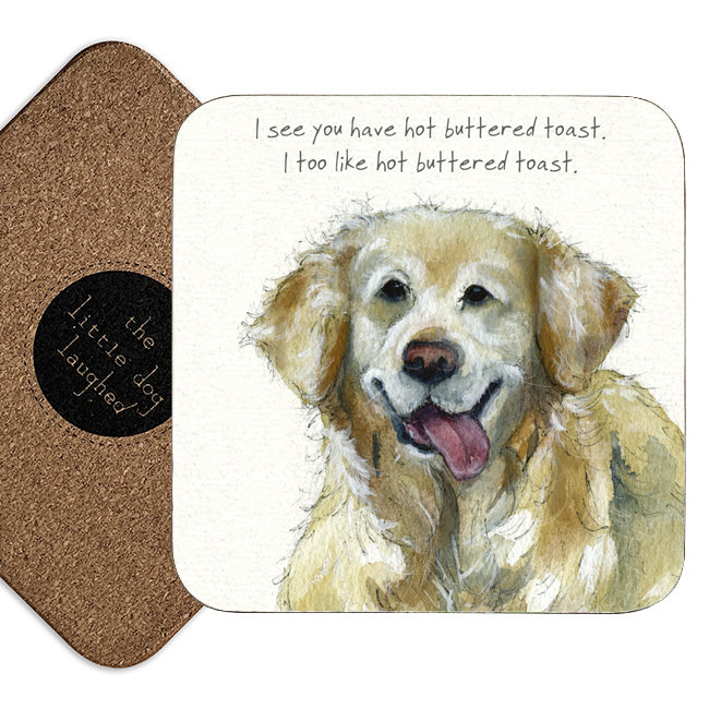 Golden Retriever Coaster | Little Dog Laughed