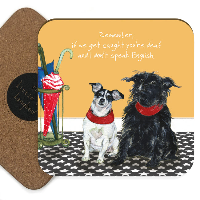 Battersea Rescue Terriers Coaster | Little Dog Laughed