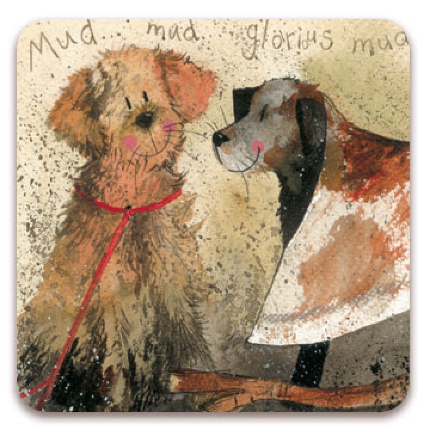 Mud Dog Fridge Magnet