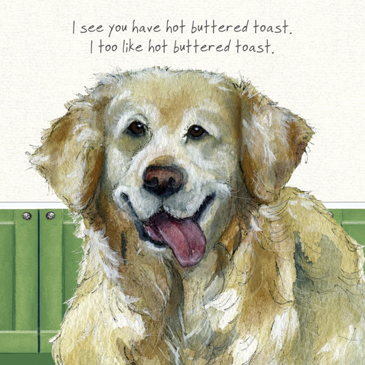 Golden Retriever Greeting Card | The Little Dog Laughed