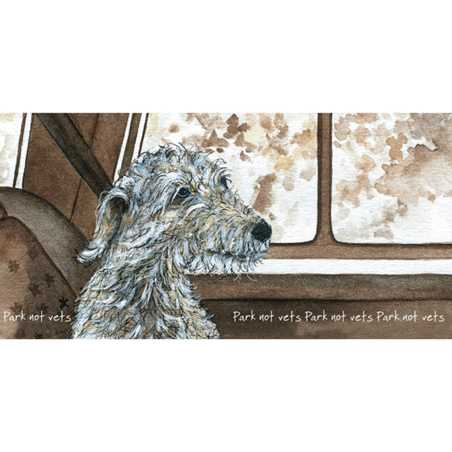 Bedlington Terrier Greeting Card | The Little Dog Laughed