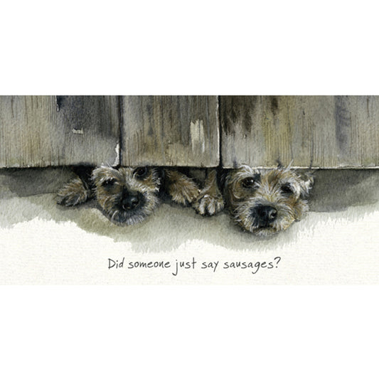 Border Terriers Greeting Card | The Little Dog Laughed