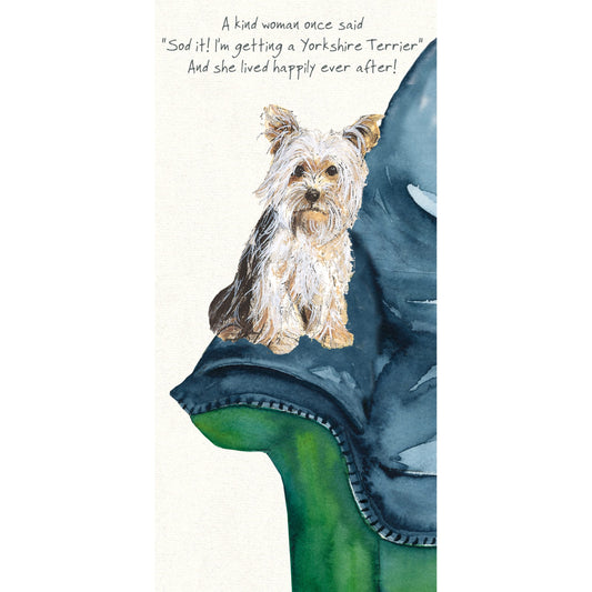 Yorkshire Terrier Greeting Card | The Little Dog Laughed