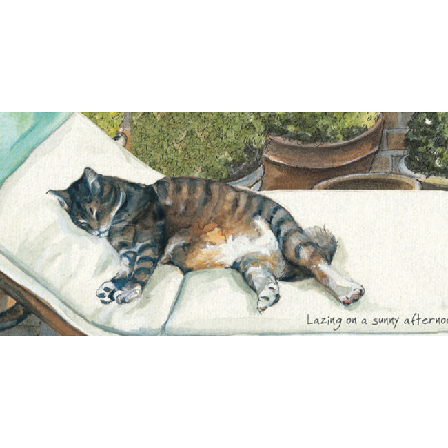 Tabby Cat Greeting Card | The Little Dog Laughed