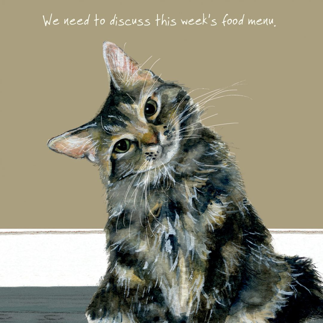 Tabby Cat Greeting Card | Menu