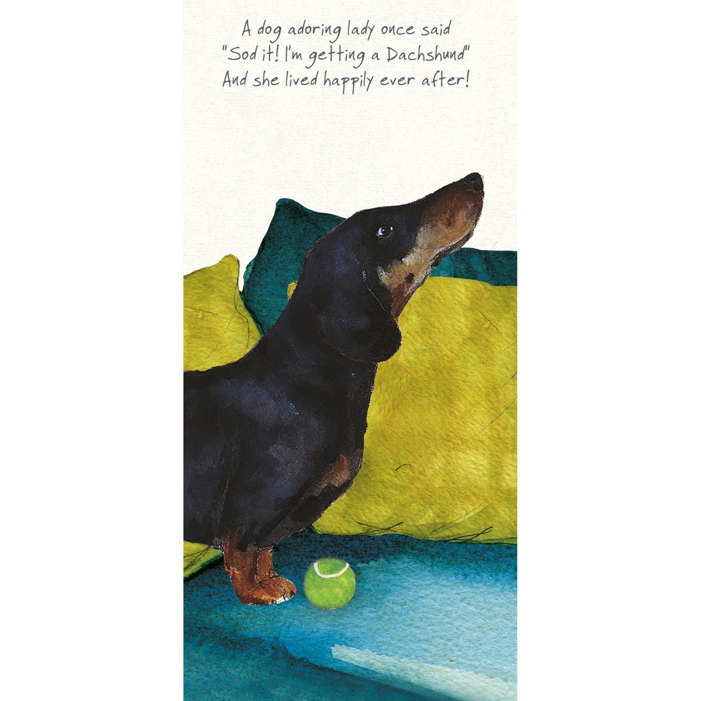 Dachshund Greeting Card | The Little Dog Laughed