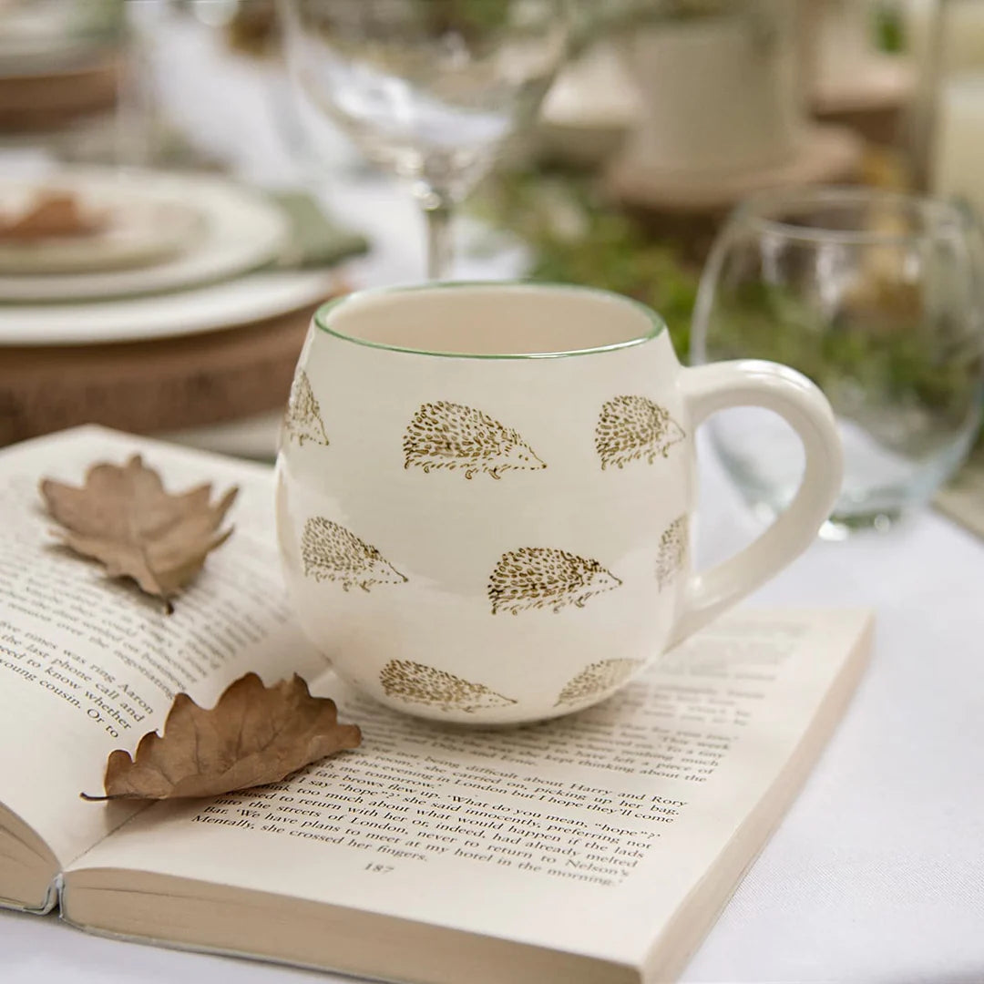 Hedgehogs Stoneware mug