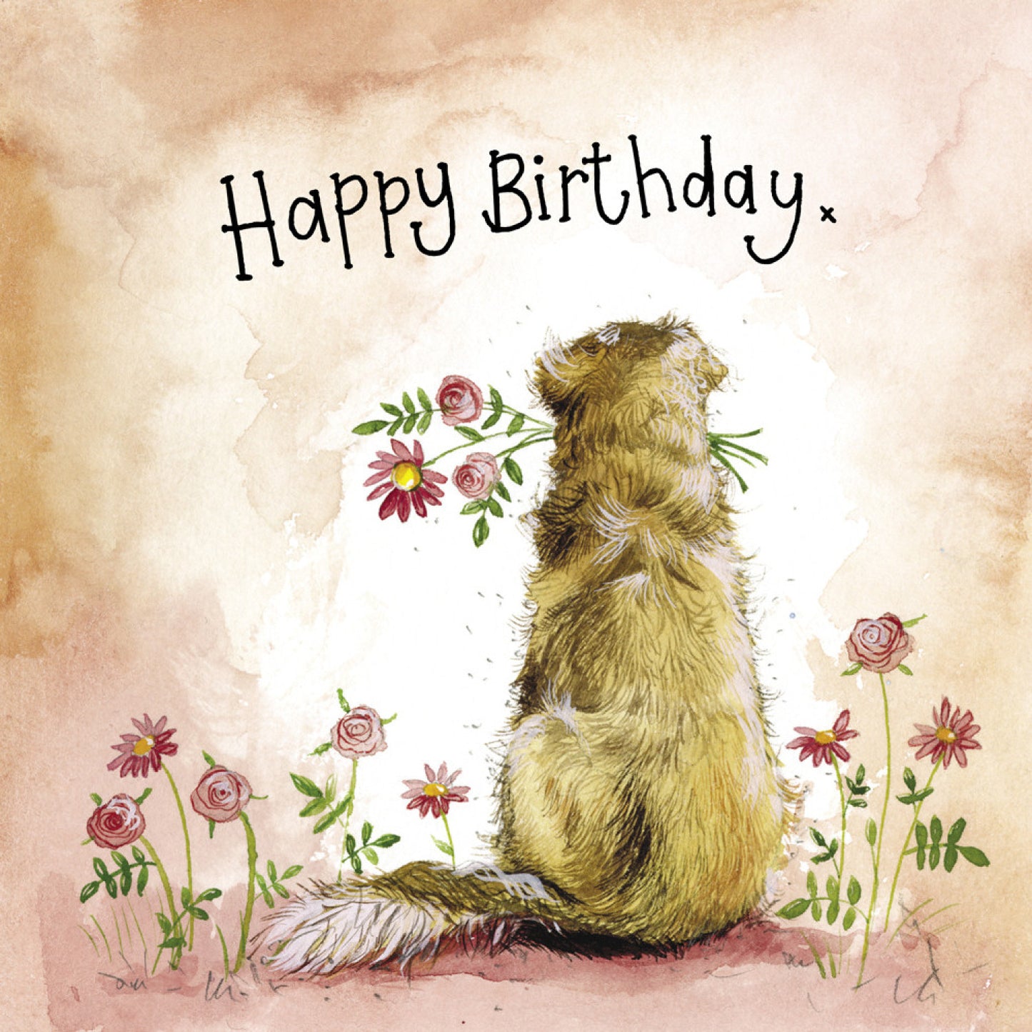 Sunshine Goldie Happy Birthday Card