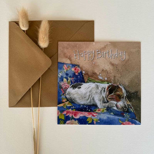 Raffy Dog Happy Birthday Card