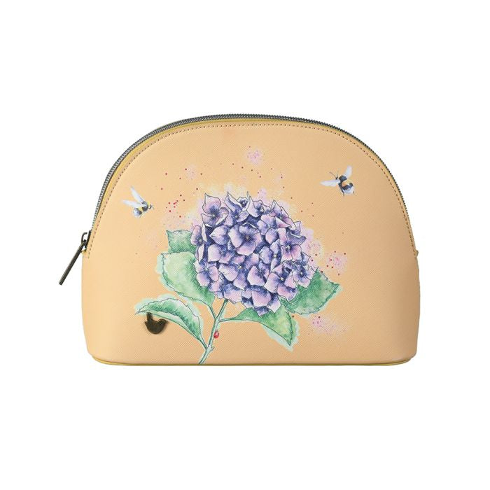 'Hydrangea’ Bee Medium Cosmetic Bag Wrendale