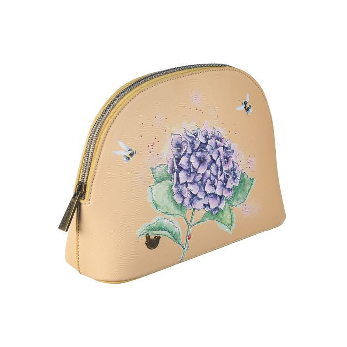 'Hydrangea’ Bee Medium Cosmetic Bag Wrendale