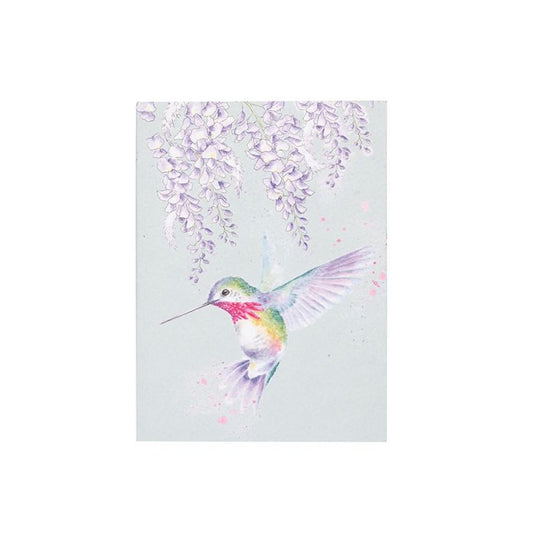 'Wisteria Wishes’ Hummingbird A6 Notebook Wrendale