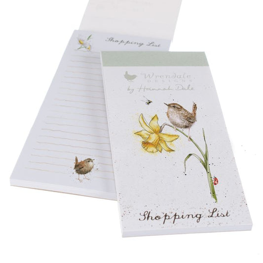 'THE BIRDS AND THE BEES' WREN MAGNETIC SHOPPING PAD