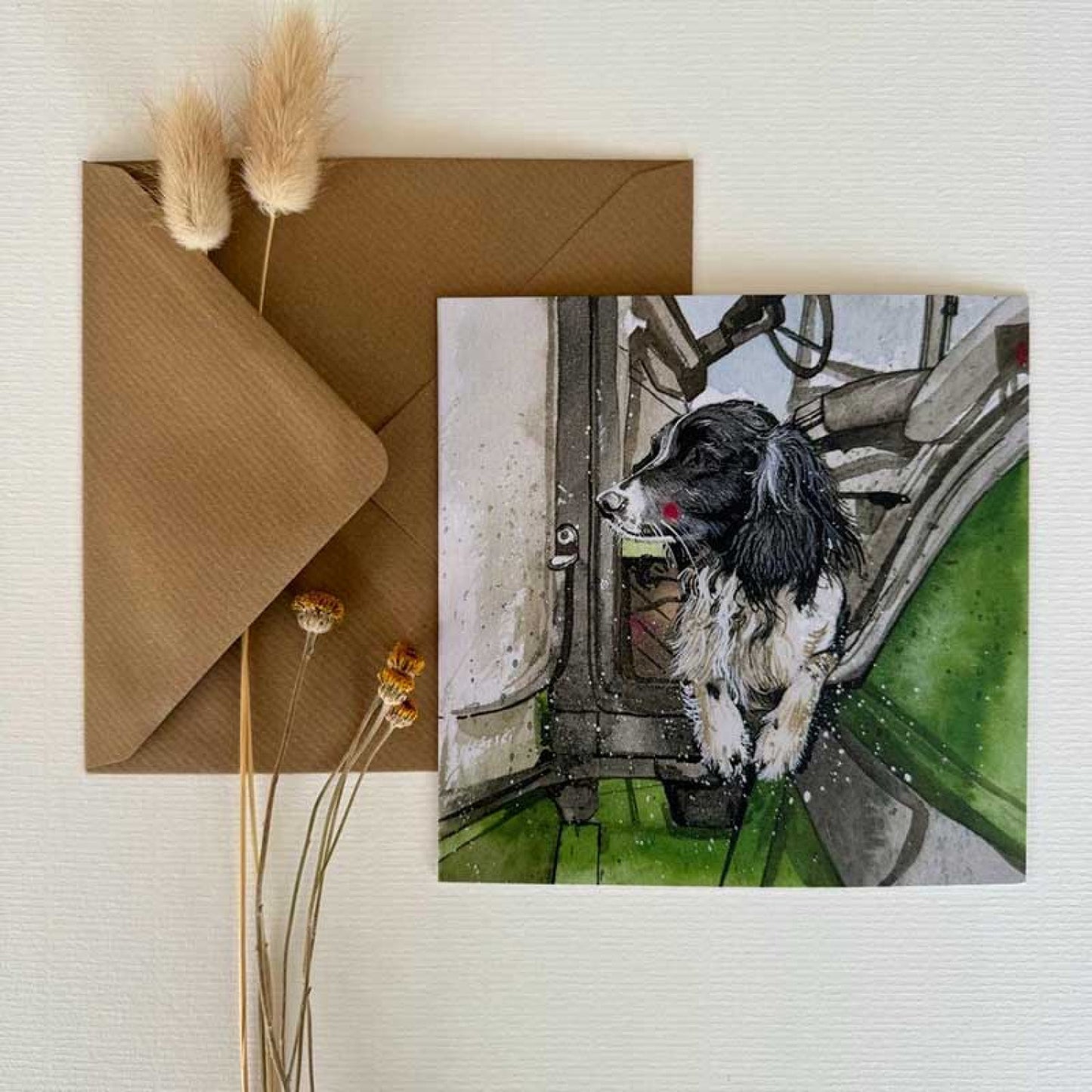 Austin Spaniel Blank Card