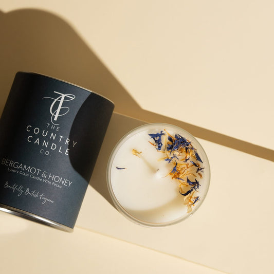 Bergamot & Honey Glass Candle