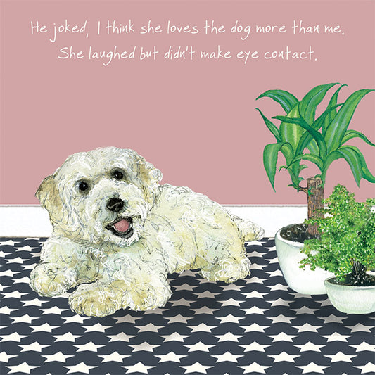 Bichon Frisé Dog Greeting Card |  The Little Dog Laughed