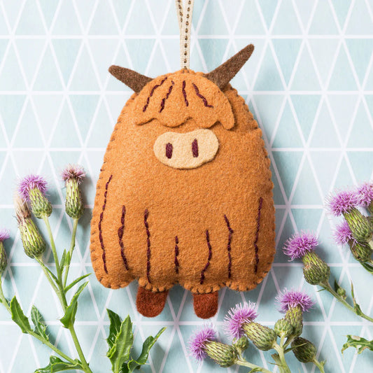 Highland Cow Felt Craft Mini Kit