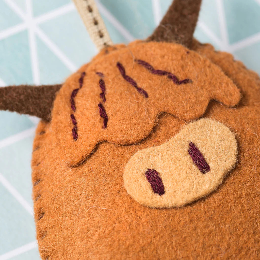 Highland Cow Felt Craft Mini Kit