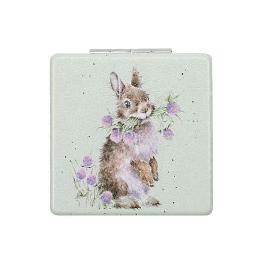 'Head Clover Heels’ Rabbit Compact Mirror Wrendale Designs