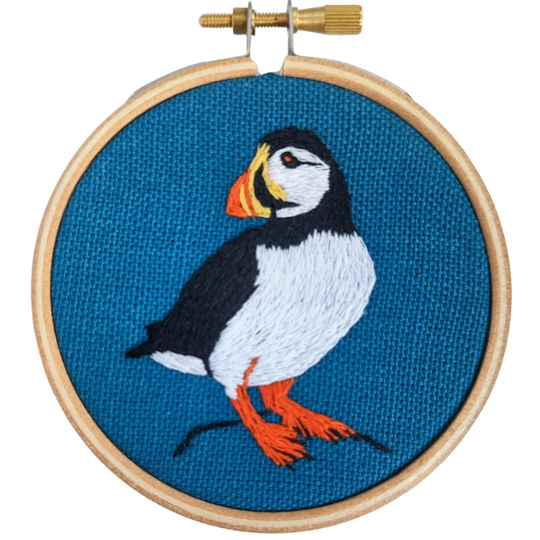 Puffin Mini Embroidery Kit