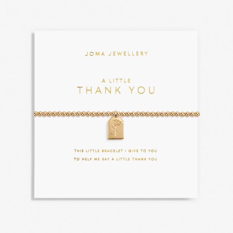 Gold A Little 'Thank You' Bracelet