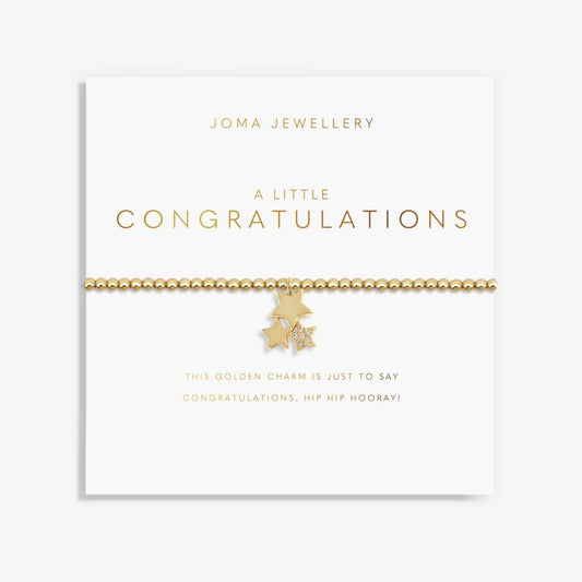 Gold A Little 'Congratulations' Bracelet