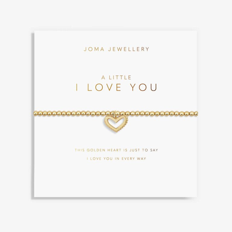 Gold A Little 'I Love You' Bracelet